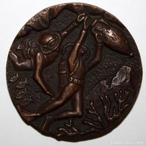 Medallas temáticas: MEDALLA EN BRONCE AL SOCI FUNDADOR CRIS SABADELL. AÑO 1958